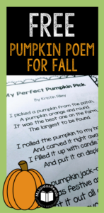 Pumpkin Poem & Comprehension Activity Packet | Bring some fluency fun into the classroom for the fall season. This resource includes two versions of a pumpkin poem for differentiation, sequencing cards, and 4 comprehension activities. #fluency #fallpoetry #poetryactivities #msjordanreads #pumpkinactivities #pumpkinliteracy #literacy #tpt