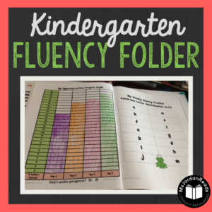 Kindergarten Fluency Folder | Weekly fluency practice for Kindergarten using word lists, word cards, and progress graphs. Students can improve their reading accuracy and pace using the provided materials, and teachers can use the word lists for assessments.