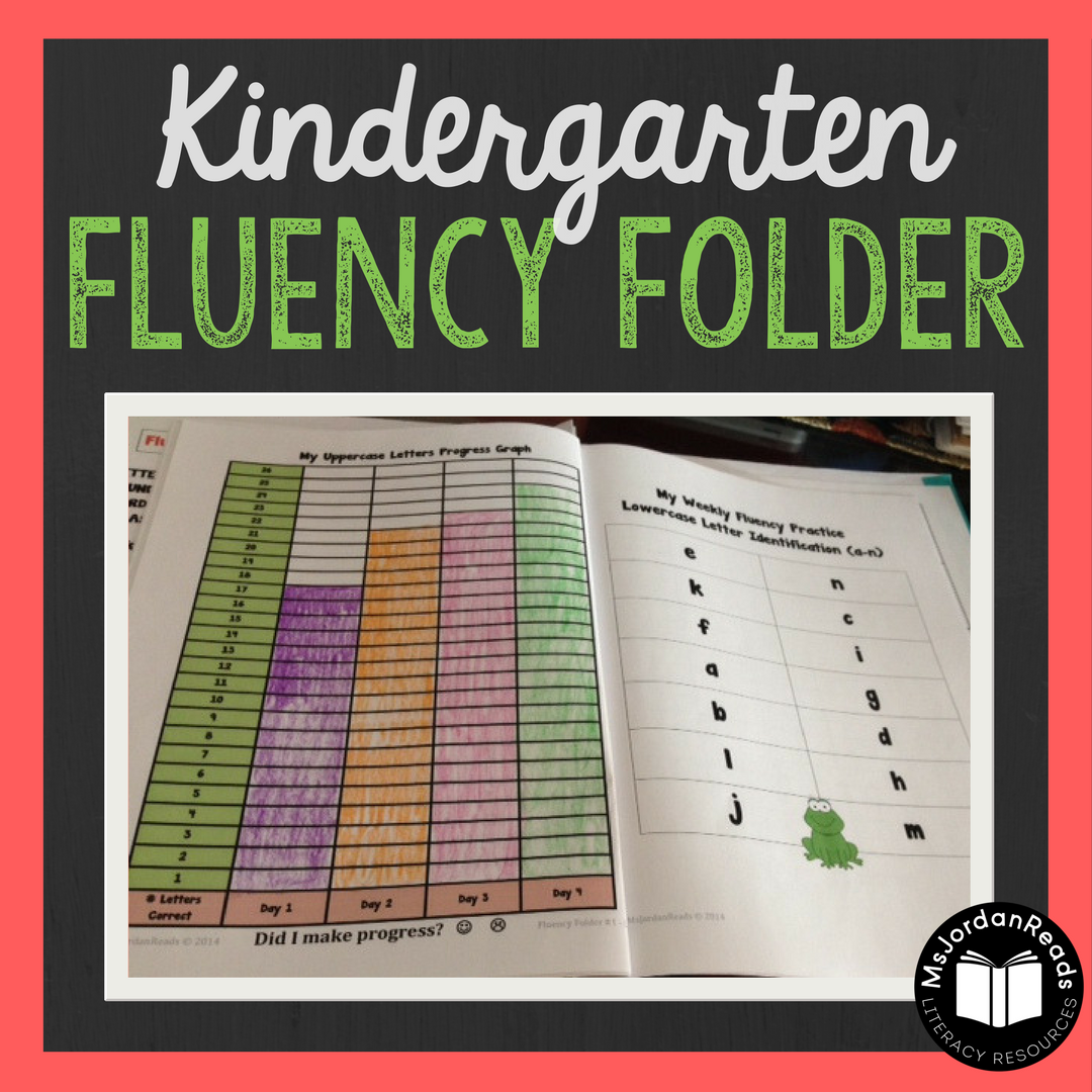 Kindergarten Fluency Folders - MsJordanReads