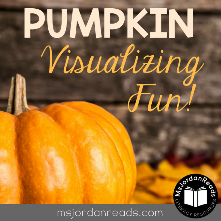 Pumpkin Visualizing Fun | A fun activity to help your students practice visualizing for the fall season (@MsJordanReads)