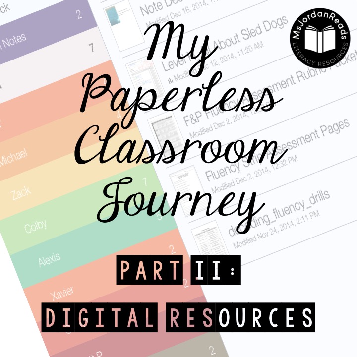 My Paperless Classroom Journey: Digital Resources