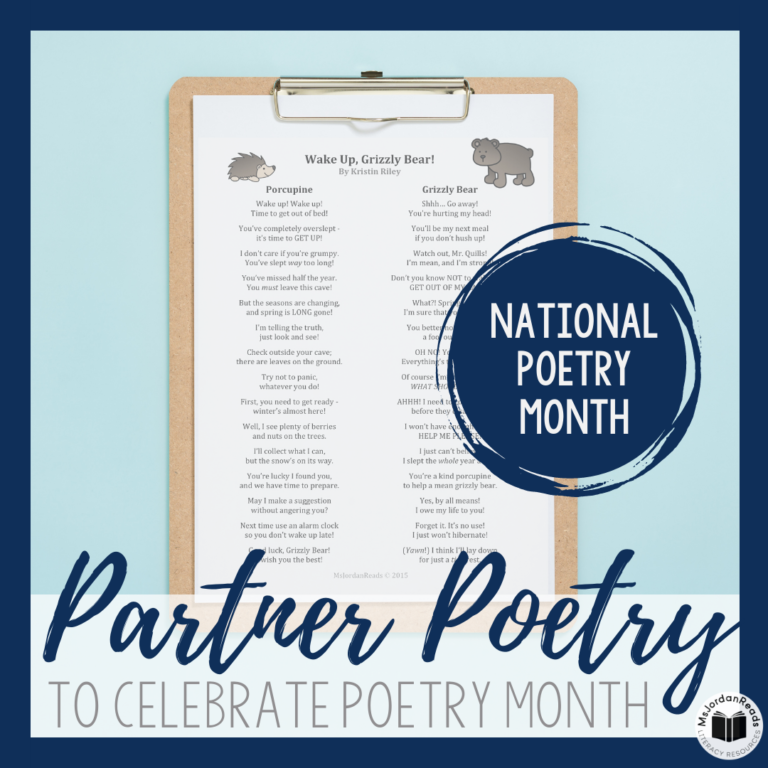 How to Use Interactive Partner Poems to Celebrate Poetry Month