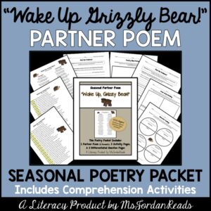 Wake Up Grizzly Bear Partner Poem