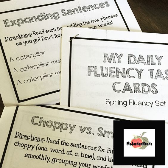 FREE Spring Fluency Task Cards from @MsJordanReads -- Perfect for Literacy Centers, Daily 5, Guided Reading, or sending home with students!