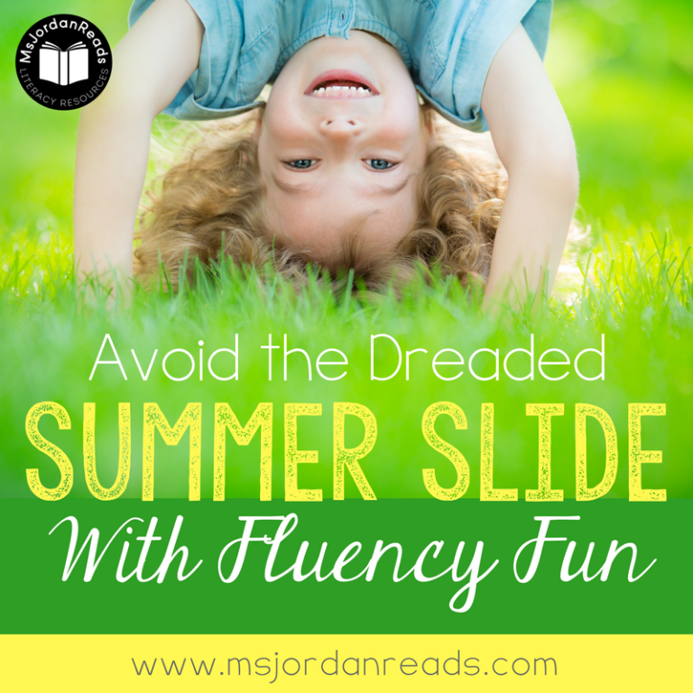 Avoid the Dreaded Summer Slide with Fluency Fun | Fluency activities to avoid the summer regression | FREE summer fluency task cards