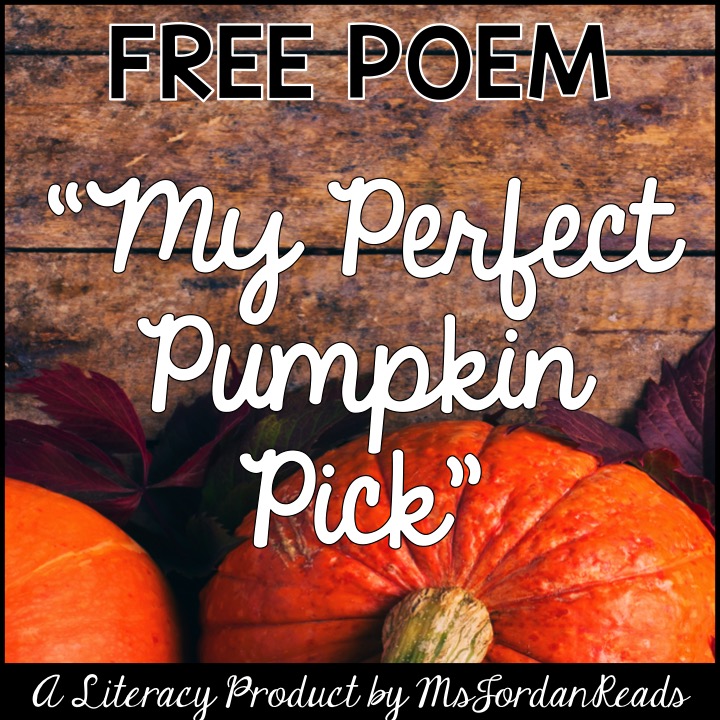 My Perfect Pumpkin Pick - FREE Poem for Fall Fluency