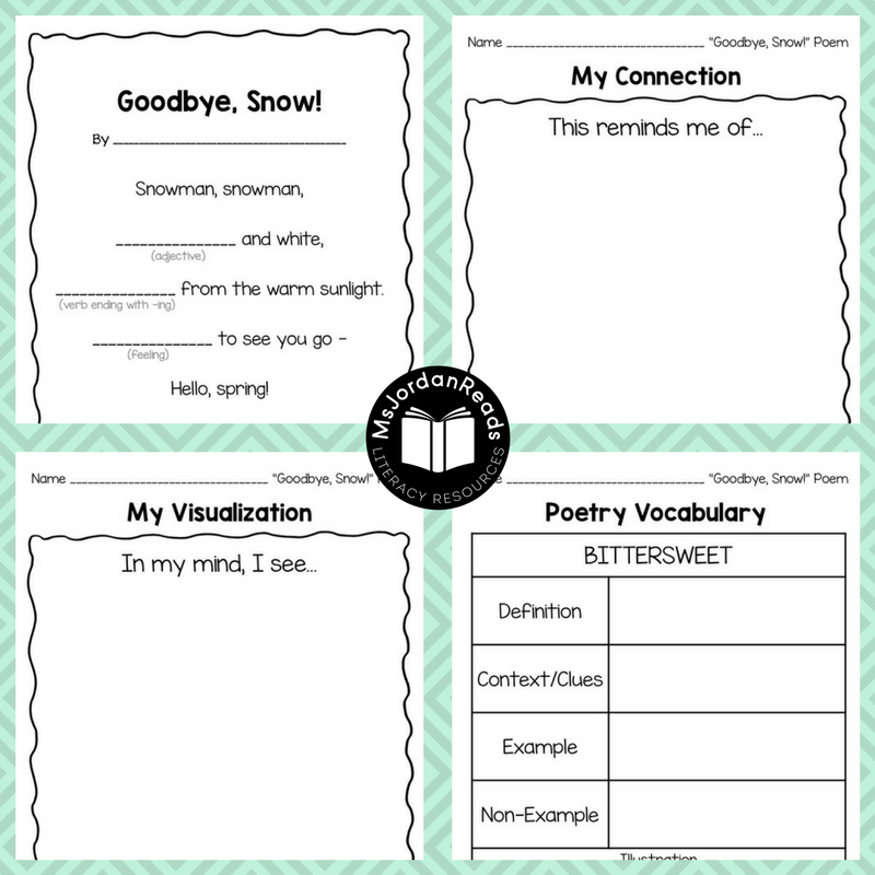 A FREE poetry resource for bringing fluency fun into your classroom this spring! This poem focuses on the transition from winter snow to spring flowers. Perfect for Poetry Month and for emergent readers in your classroom!