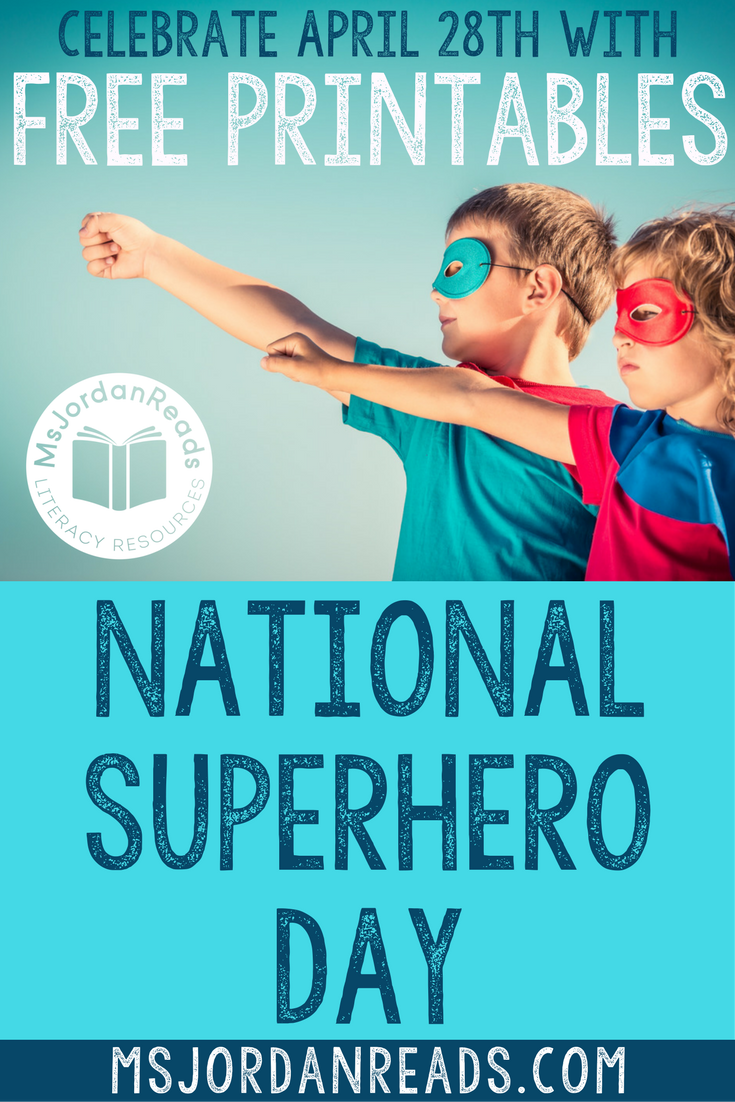 FREE Classroom Activities for National Superhero Day | Celebrate your inner superhero powers and promote positive character traits in your classroom with printable class books, bulletin board displays, masks, bookmarks, and read-alouds! | Free Printables | Freebies