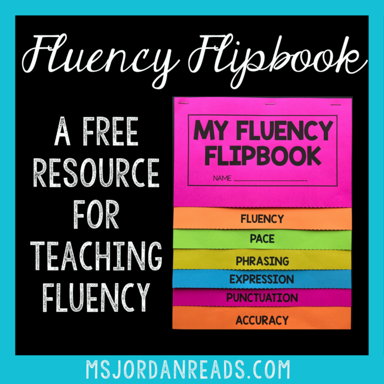 "My Fluency Flipbook" is great for teaching and reviewing the components of reading fluency in the classroom. Download this free literacy resource for small group instruction, fluency stations, literacy centers, interactive notebooks, reading notebooks, or to send home with students!