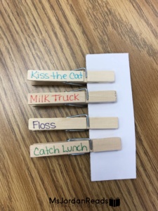 Identifying Barton Rules in Words with Clothespins