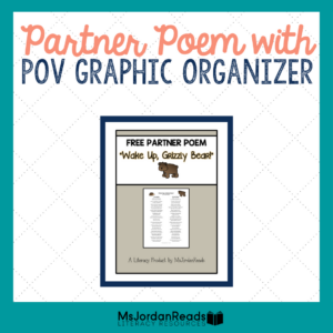 Grizzly Bear Partner Poem and Graphic Organizer