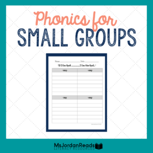 Phonics for Small Groups