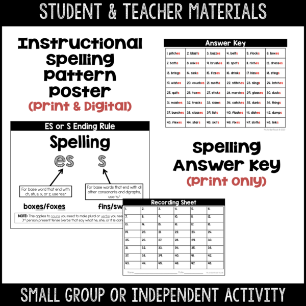 Clip-It Phonics & Spelling: S, ES Ending Rule- Printable and Google™ Slides - Image 4