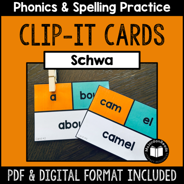 Clip-It Phonics & Spelling: Schwa- Printable and Google™ Slides