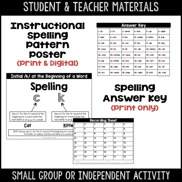 Clip-It Phonics & Spelling: Initial /k/- Printable and Google™ Slides - Image 4