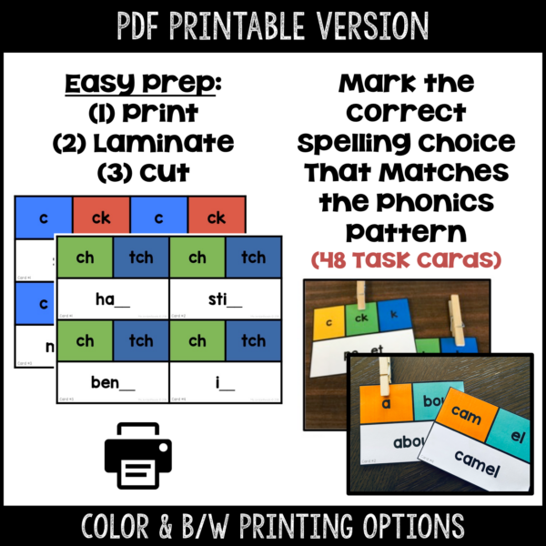 Clip-It Cards for Phonics and Spelling- Bundle - Image 5