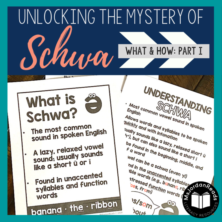 Unlocking the Mystery of Schwa: The What & How (Part I)