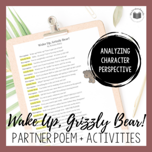 Wake Up Grizzly Bear | Spring Partner Poem + Activities