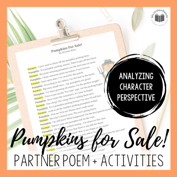 Pumpkins For Sale | Fall Partner Poem + Activities