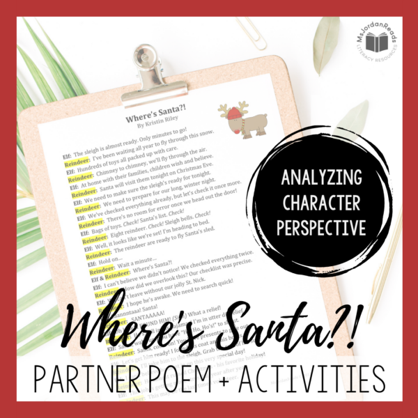 Where's Santa | Christmas Partner Poem + Activities