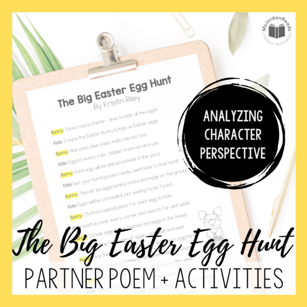 Big Easter Egg Hunt | Easter Partner Poem + Activities