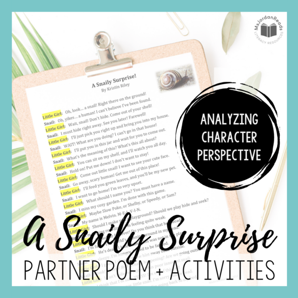 A Snaily Surprise | Partner Perspective Poem + Activities