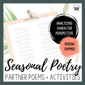 Partner Poems + Activities | Seasonal Poetry Bundle | SPRING + SUMMER