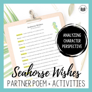 Seahorse Wishes | Partner Perspective Poem + Activities