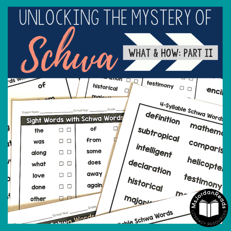 Unlocking the Mystery of Schwa: The What & How (Part II)