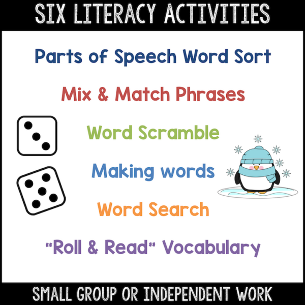 Winter Word Work & Literacy Activities | Print & Digital | Google™ Slides - Image 4