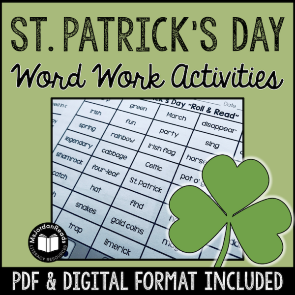 St. Patrick's Day Word Work & Literacy Activities | Print & Digital | Google™ Slides