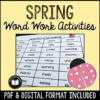 Spring Word Work & Literacy Activities | Print & Digital | Google™ Slides