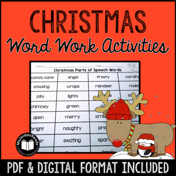 Christmas Word Work & Literacy Activities | Print & Digital | Google™ Slides