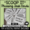 "Scoop It" Fluency Task Cards - Set 3- Printable and Google™ Classroom | Digital