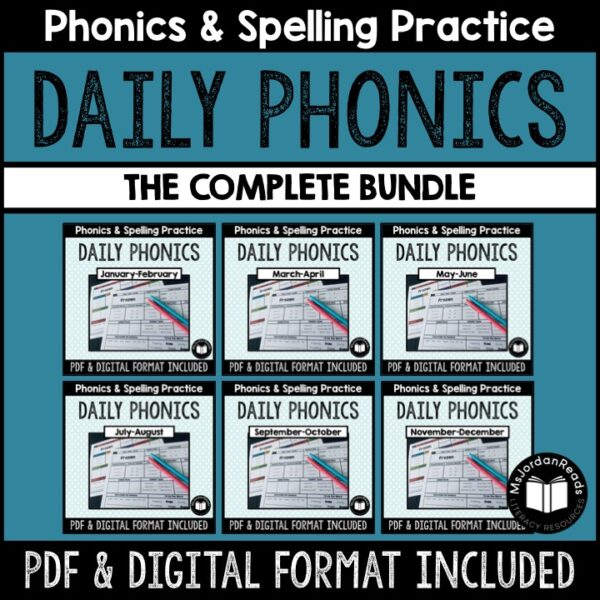 Daily Phonics Word Work BUNDLE | PRINT + DIGITAL | Google™ Slides