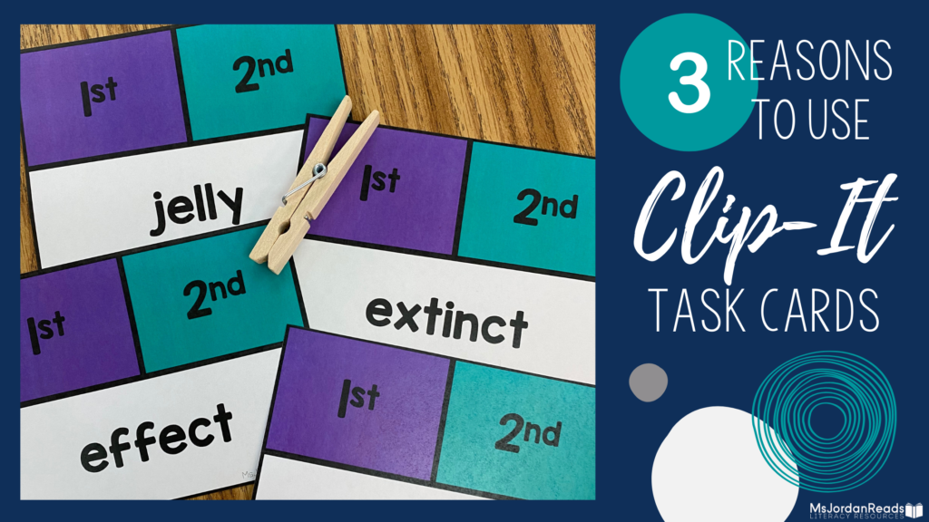 3 Reasons to Use Clip It Task Cards