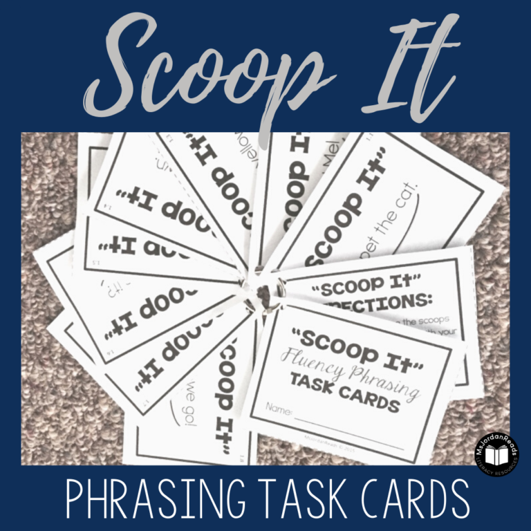 How to Improve Fluency with “Scoop It” Phrasing Task Cards