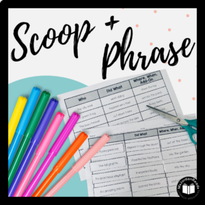 Scoop Phrase Activities by MsJordanReads