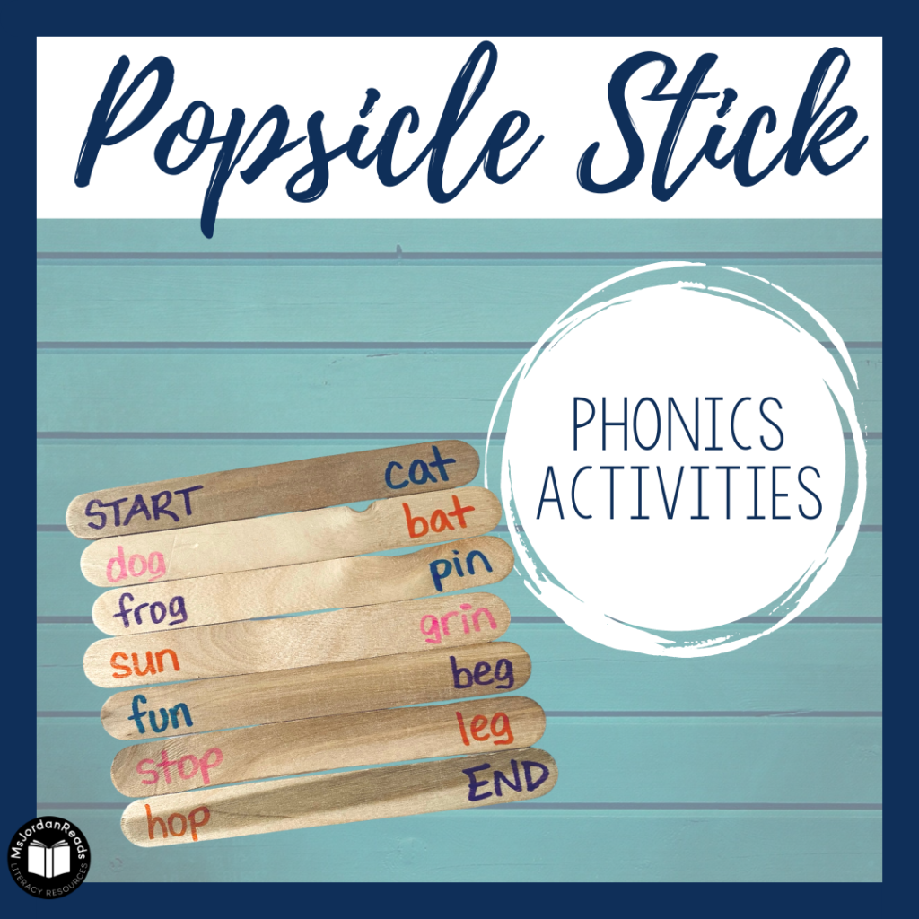 Phonics Activities - Popsicle Sticks for Small Group Reading