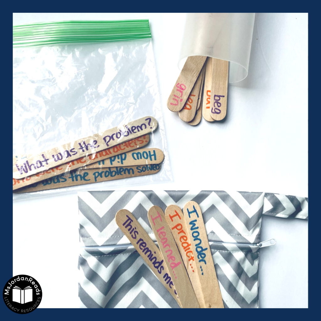 Organization - Popsicle Sticks for Small Group Reading