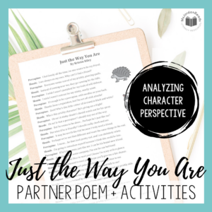 Just the Way You Are - Partner Poem + Activities