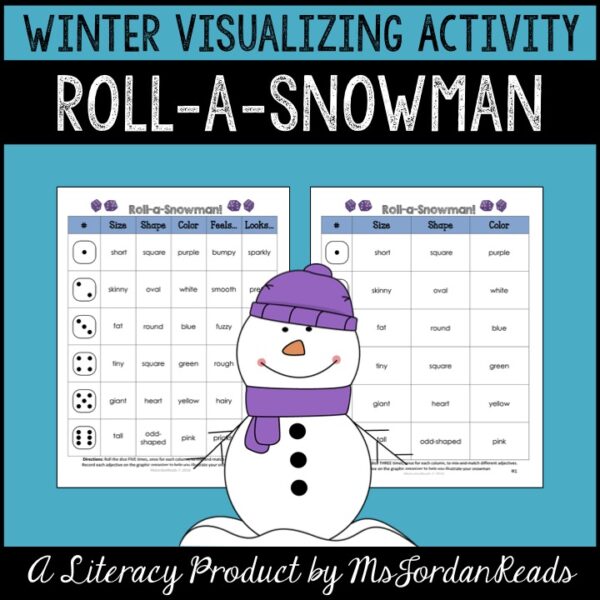 Roll a Snowman | Winter Visualizing Dice Activity