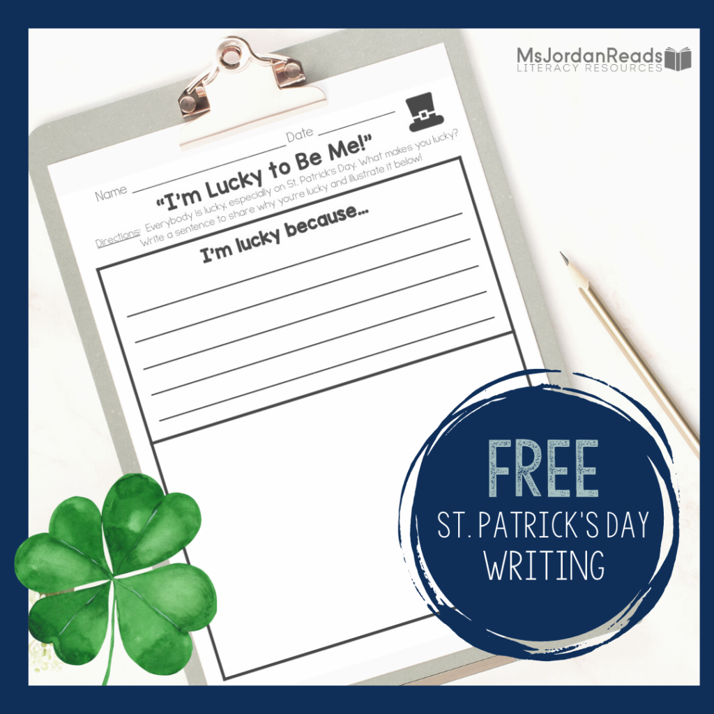 The Perfect Self-Acceptance and Gratitude Writing Activity for St. Patrick’s Day