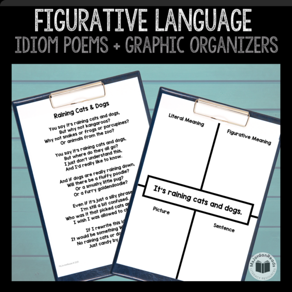 Figurative Language: Silly Idiom Poetry + Graphic Organizers - Image 2