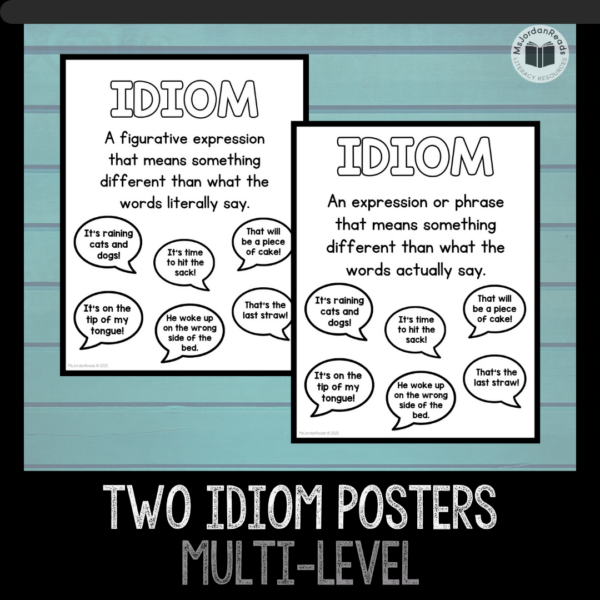 Figurative Language: Silly Idiom Poetry + Graphic Organizers - Image 3